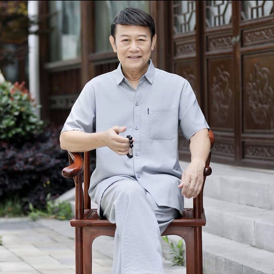 Bộ đũi nam trung niên, đồ bộ trung niên nam cho bố