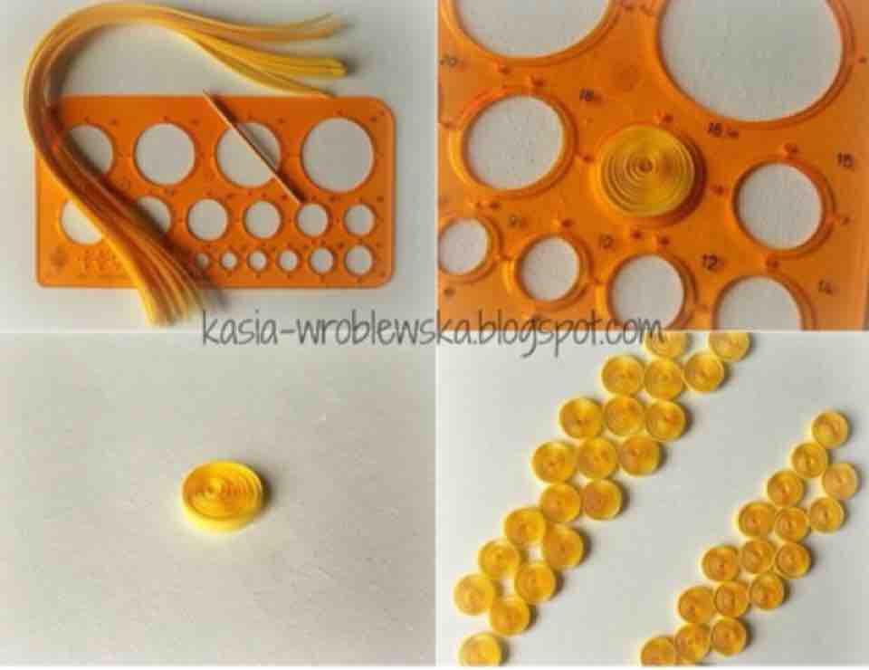 Thước lỗ tròn hỗ trợ quilling