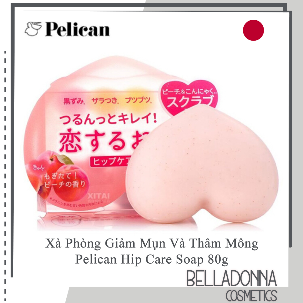 [HCM] Xà Phòng Hỗ Trợ Giảm Mụn Và Thâm Mông Pelican Hip Care Soap 80g