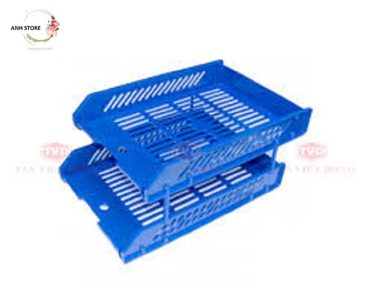[HCM]Kệ đựng hồ sơ 2 tầng cho văn phòng - kệ 2 tầng đựng hồ sơ văn phòng - kệ đựng hồ sơ bằng nhựa 2 tầng