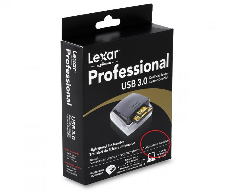 [HCM]ĐẦU ĐỌC THẺ LEXAR CARD READER 3.0 DUAL-SLOT READER UHS-I AND UHS-II