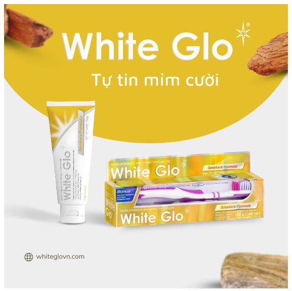 Kem Đánh Răng Dành Cho Người Hút Thuốc white glo 150g