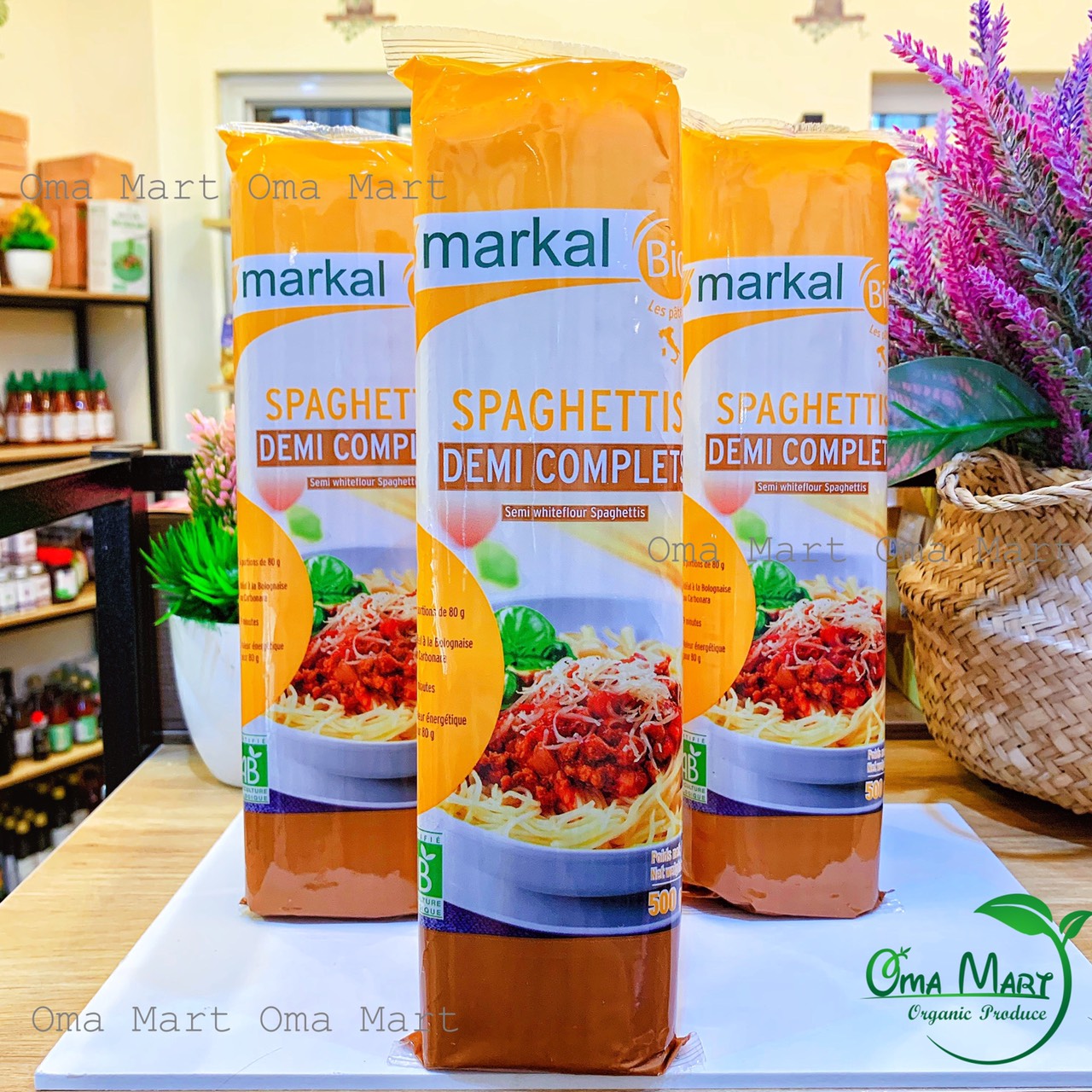 Spaghetti semi husked organic MARKAL 500g