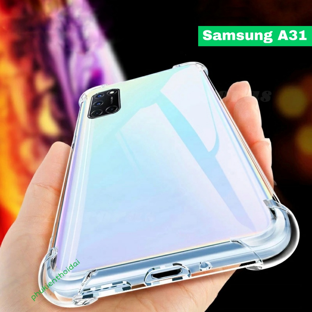 Ốp lưng Samsung Galaxy A31 / A32 / A32 4G / A33 5G / A34 5G / A35 5G dẻo trong suốt lồi 4 góc hạn chế ố vàng