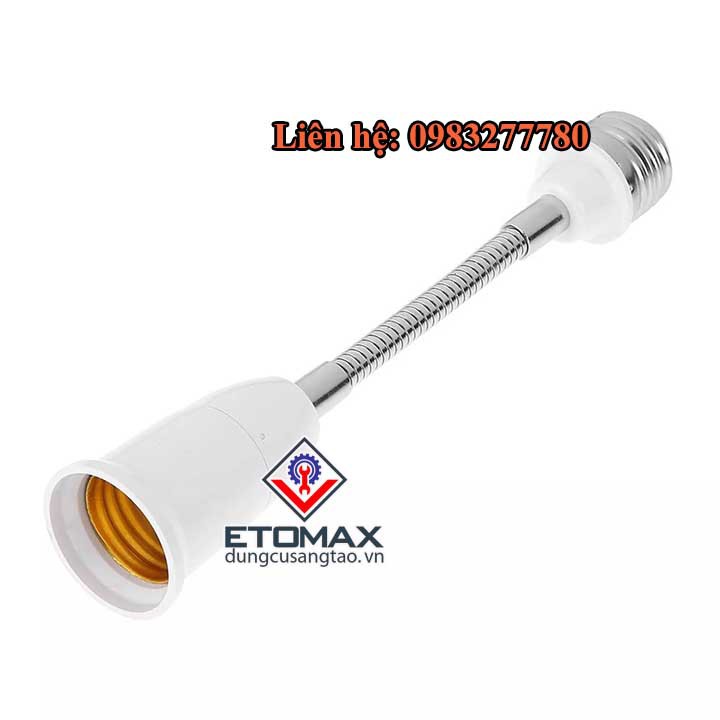 [HOT] Đui Đèn Nối Dài Dây Uốn E27 Loại 20cm [HÀNG LOẠI 1]