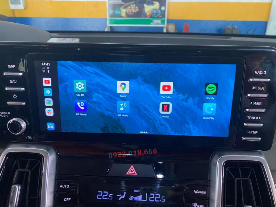 Carplay android box ai xe kia sorento tặng vietmap s2 free– biến màn hình zin của ô tô thành màn hình android – điều khiển giọng nói – ram 4gb – rom 64gb cắm sim 4g