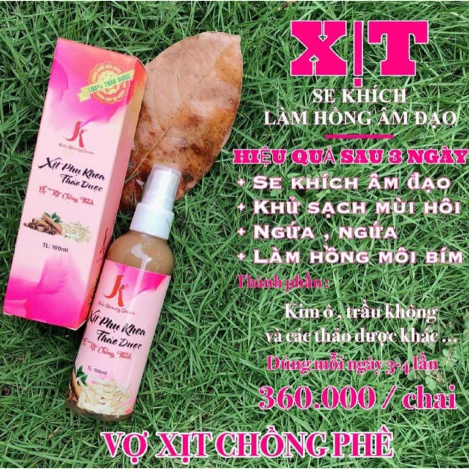 Xịt Phụ Khoa Thảo dượ Se Khít Vùng Kín,Kháng Viêm