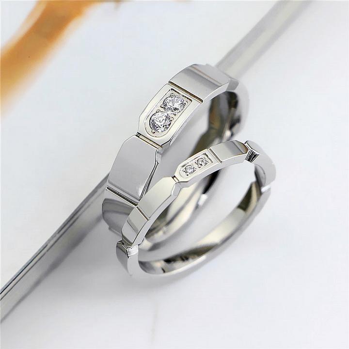 Nhẫn cặp Hàn Quốc NC238 Nhẫn đôi tình nhân sang trọng cao cấp