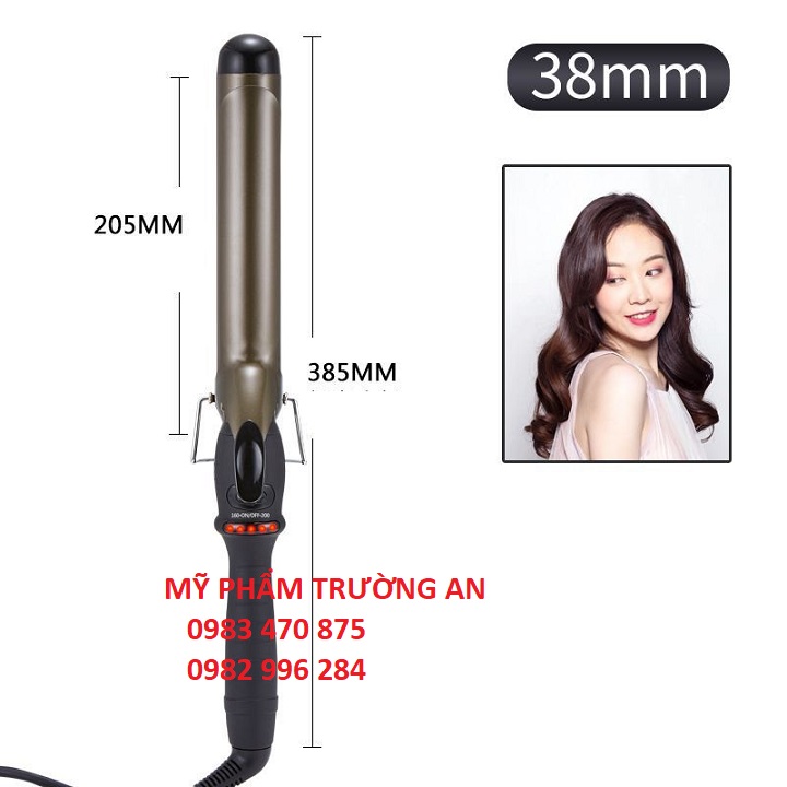 Máy uốn xoăn giả đủ size 22mm 25mm 28mm 32mm 38mm công nghệ hàn quốc - ta021