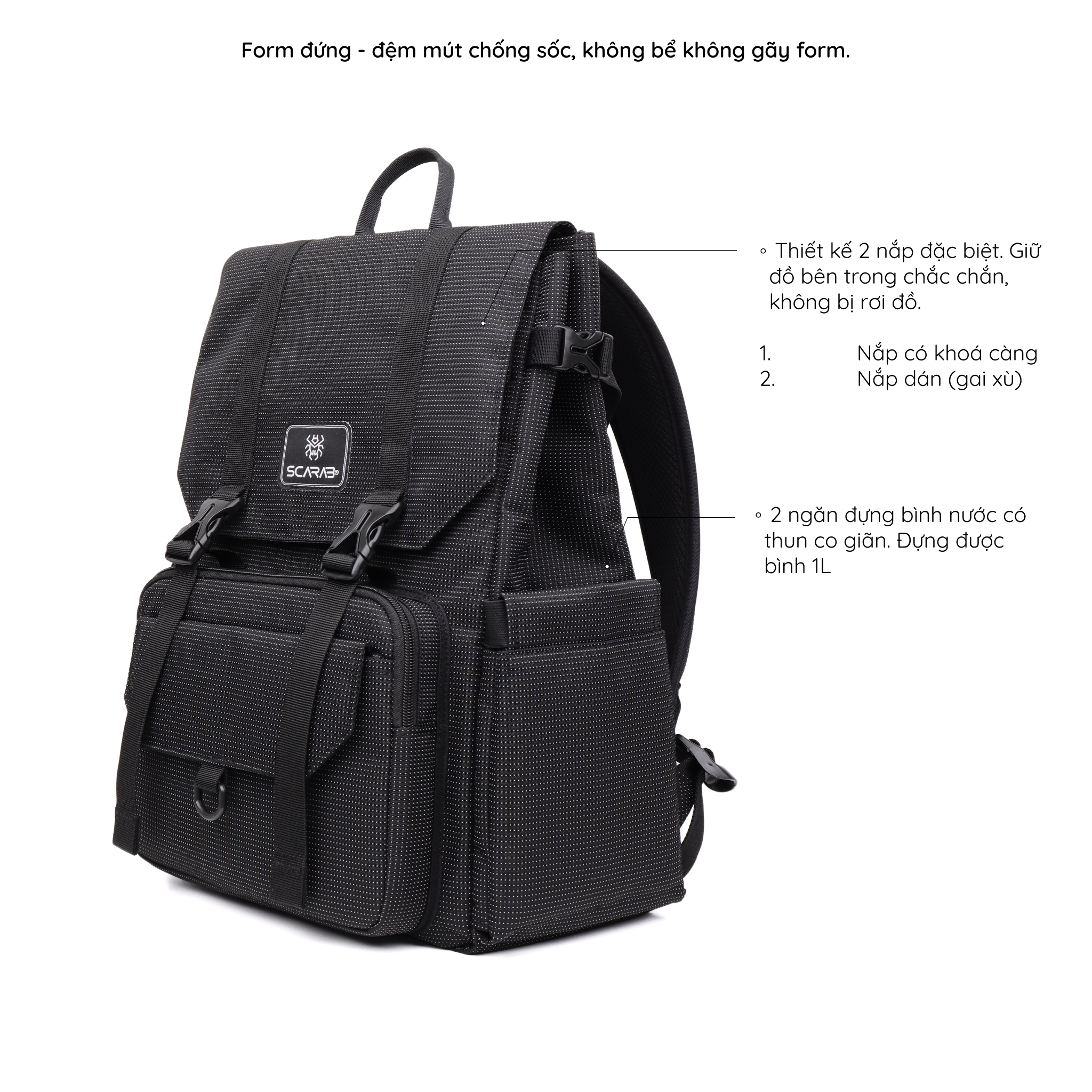 Balo Đi Học SCARAB - ADVENTURE Unisex