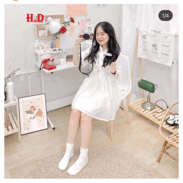 SÉT VÁY CROPTOP BUỘC NƠ ĐH12
