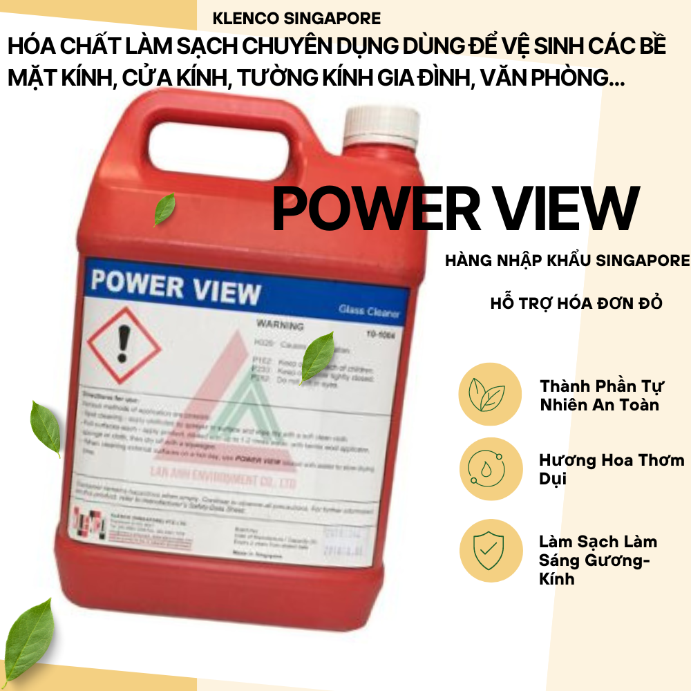 Nước lau kính Klenco Power View