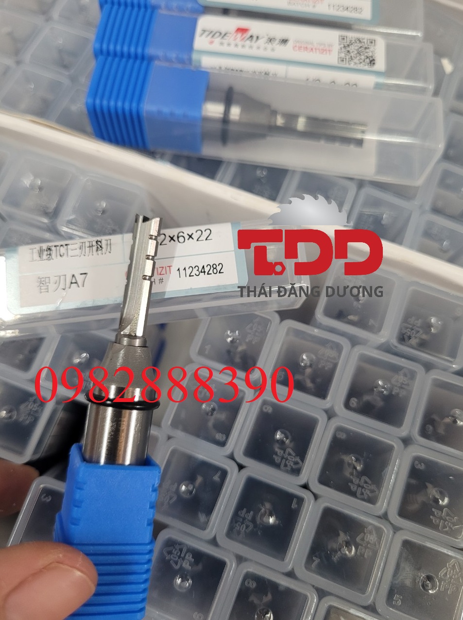 Mũi cắt CNC 3 me khứa 1/2*6*22