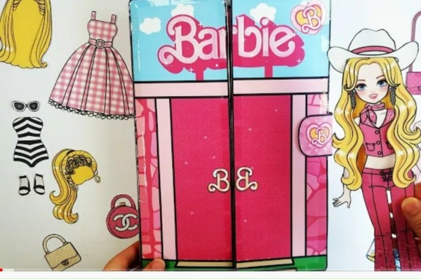 Ngôi nhà búp bê giấy - Chủ Đề Barbie