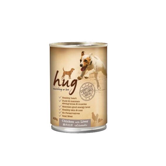 [Combo 3 lon] Pate cho chó Hug lon 400gr có 3 vị