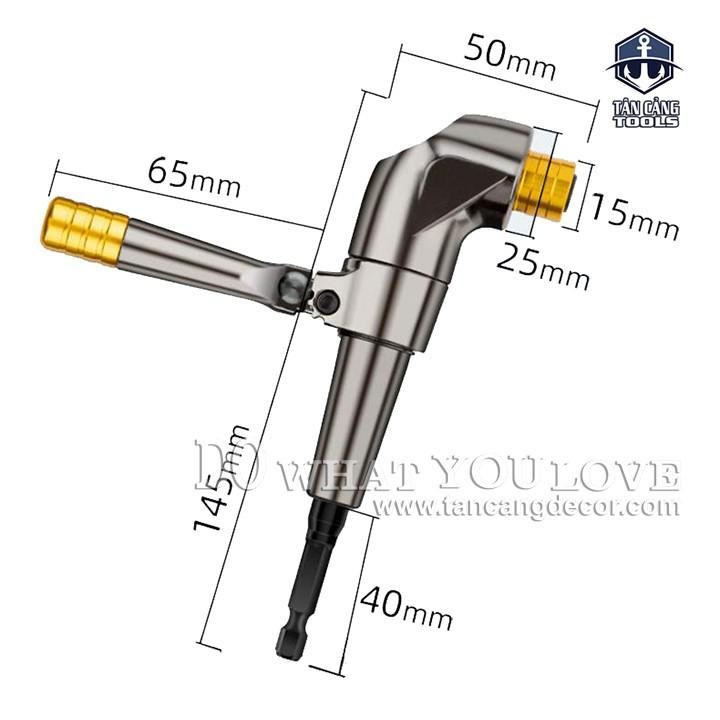 Combo Đầu Chuyển Bắn Vít Góc Jackly DB0360
