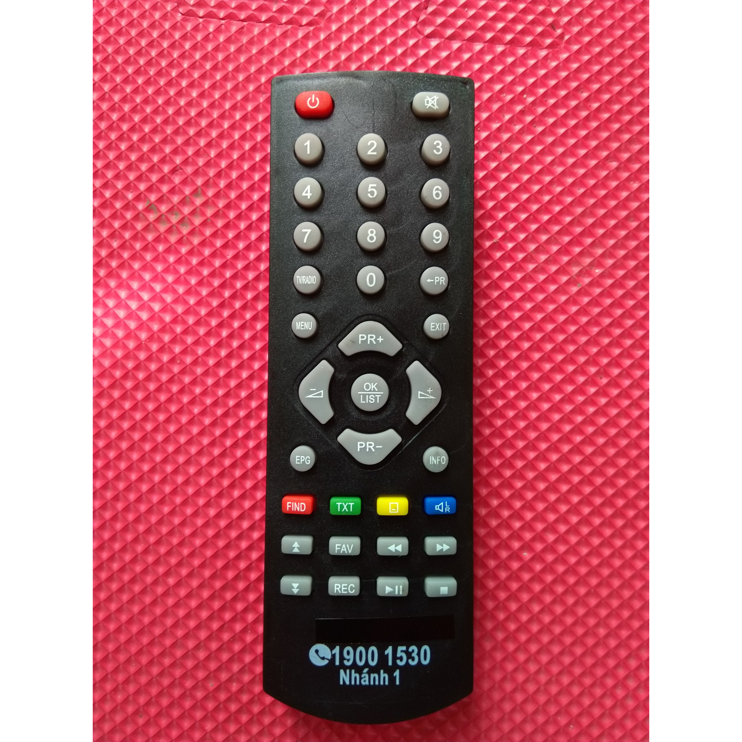 Remote điều khiển đầu thu VTC kỹ thuật số KTS