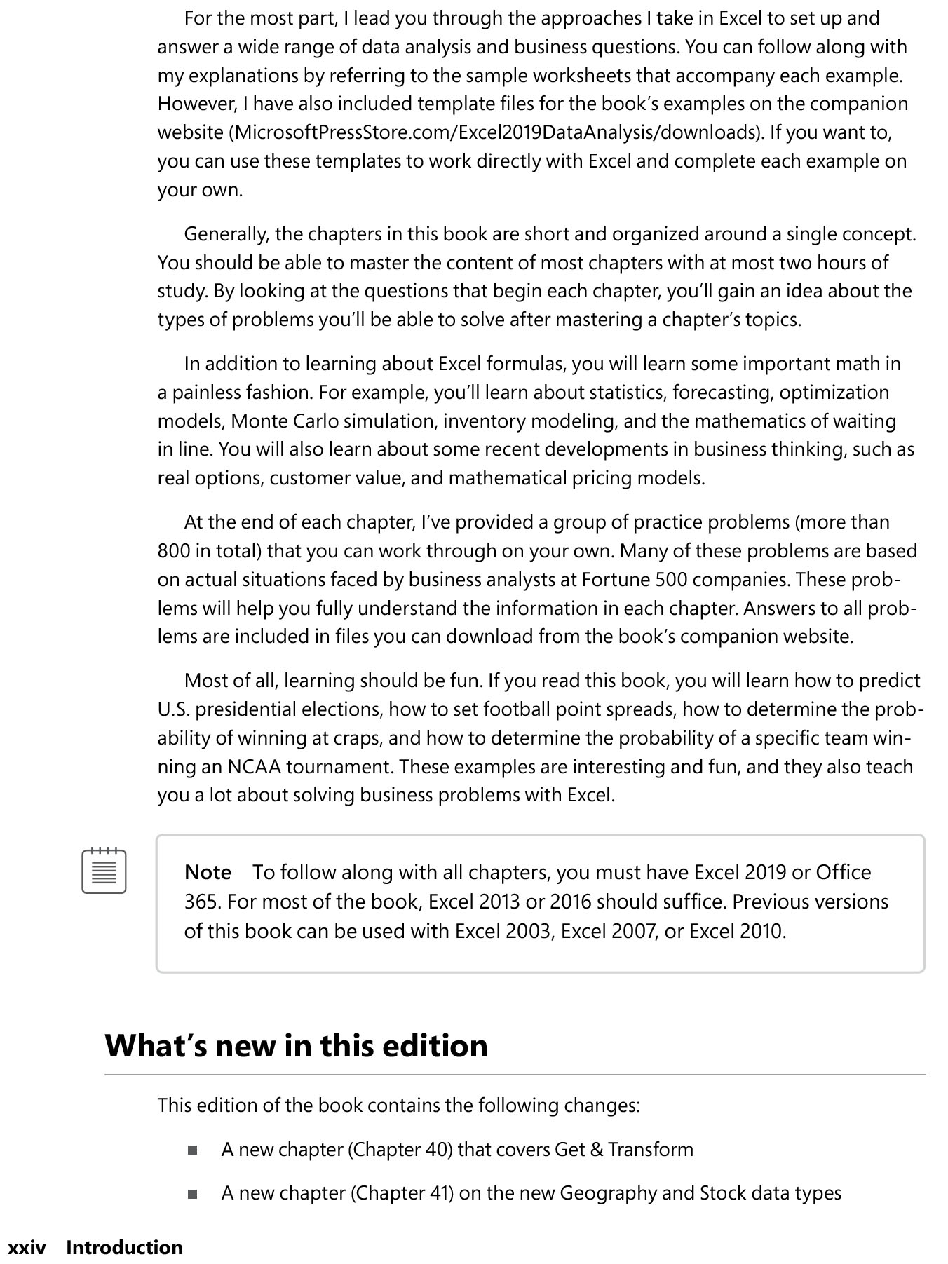 Sách Tiếng Anh Microsoft Excel 2019 Data Analysis and Business Modelingb (Sách đen trắng)