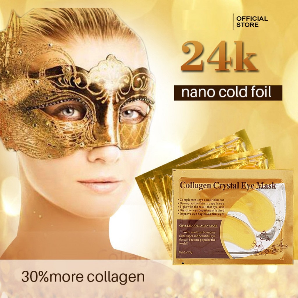 [HCM][COMBO 10 MIẾNG] Mặt Nạ Mắt Tinh Chất Collagen Vàng Hàn Quốc