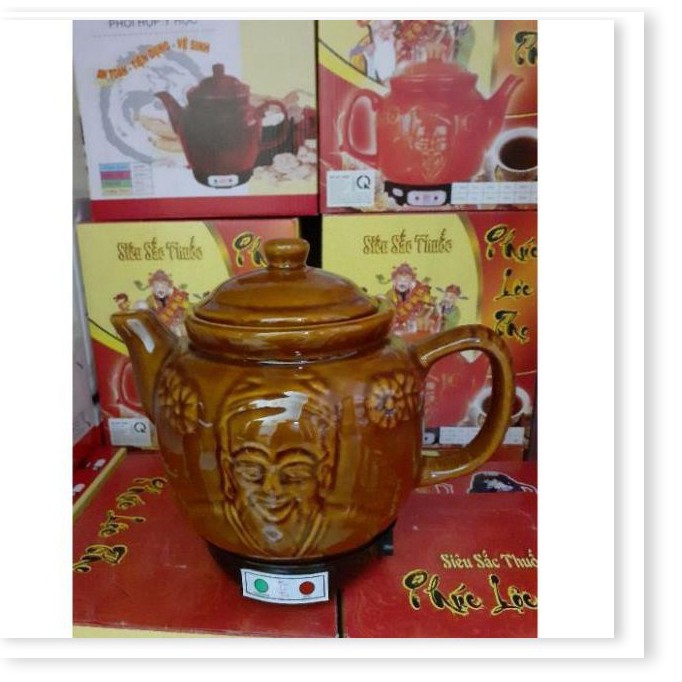 [Sale Lớn]Ấm siêu tốc Siêu sắc thuốc bắc điện 2.8L , 2 chế độ tự động chuyển chế độ nấu 2.8L - Gốm Bát Tràng bảo hành trong vòng 12 tháng toàn quốc.
