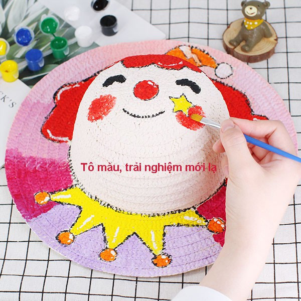 [THANH LÝ]Mũ Tô Màu Thủ Công Sáng Tạo Cho Bé