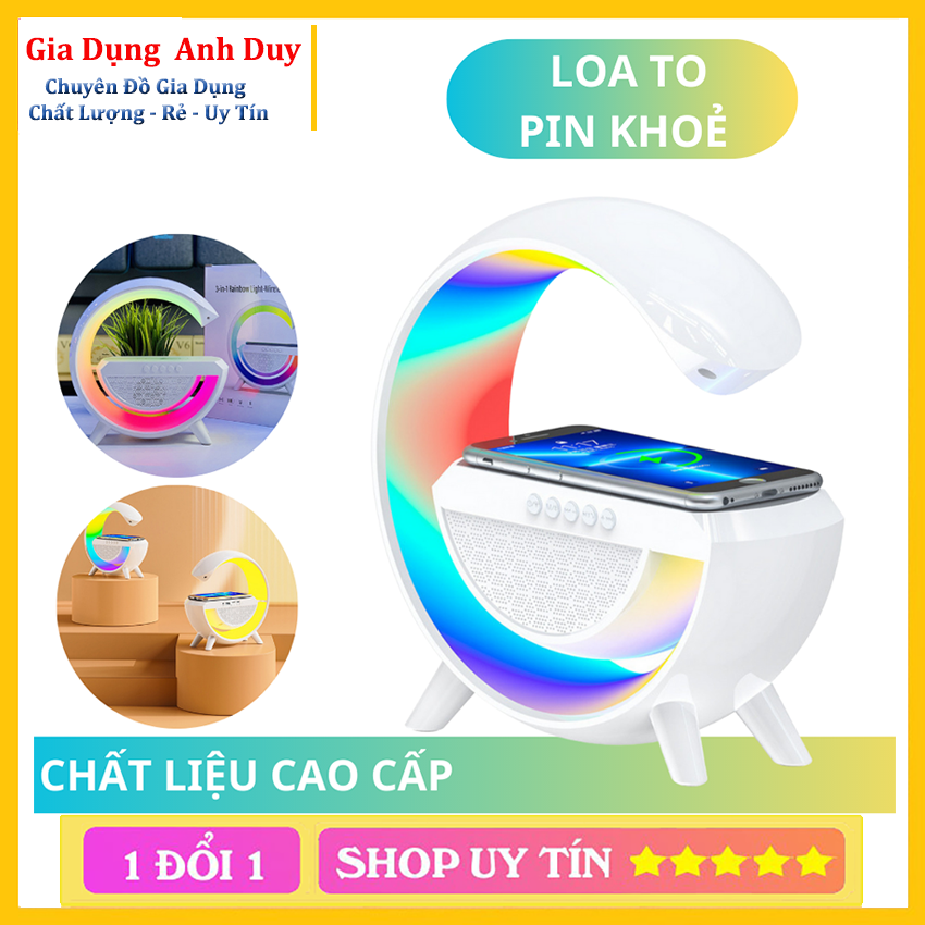 LOA CHỮ G BLUETOOTH kết hợp đèn ngủ ánh sáng 7 chế độ tích hợp sạc không dây