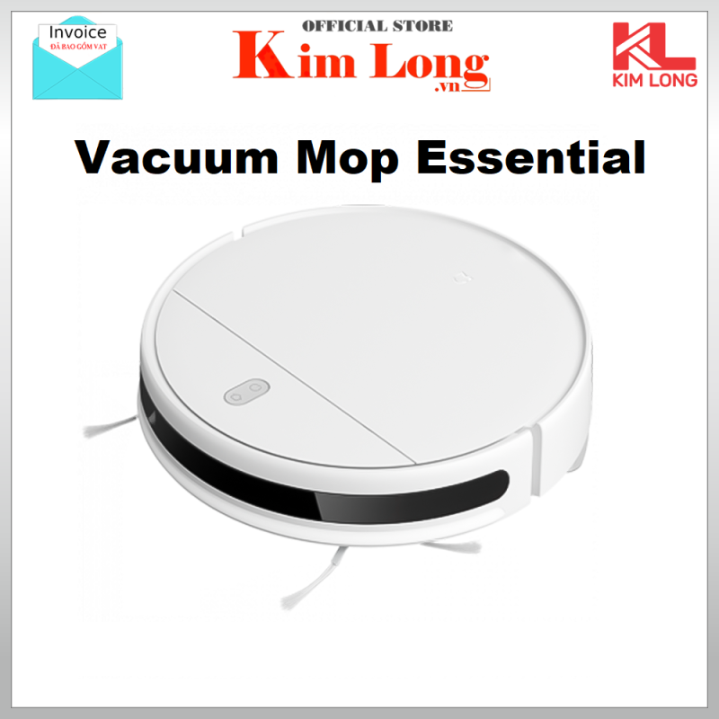 Robot hút bụi Xiaomi Vacuum Mop Essential (Trắng) - Hàng phân phối chính hãng
