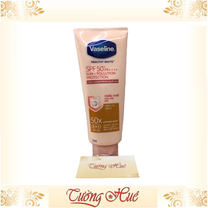 Dưỡng thể trắng da, chống nắng Vaseline Thái 50X 5in1 SPF50+/PA++++ - 320ml