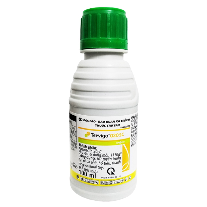 trừ tuyến trùng rễ Syngenta Tervigo 020SC 1 chai/100ml