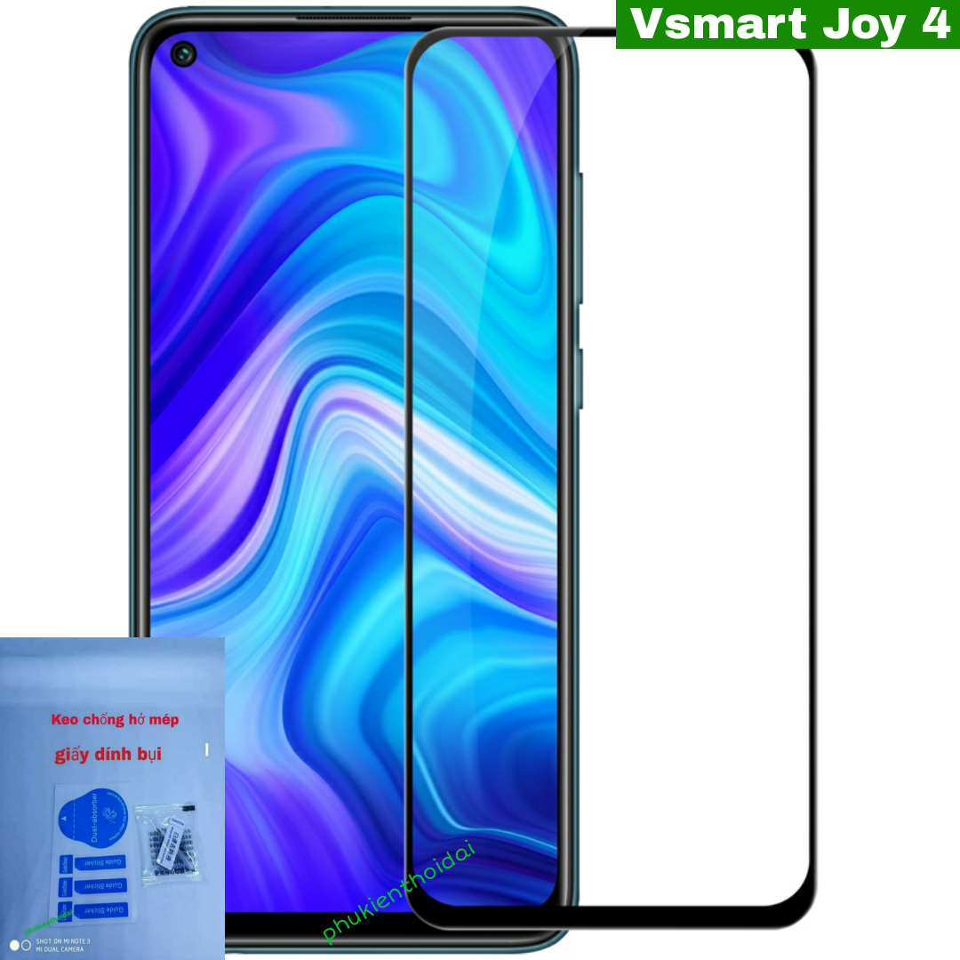 Cường lực Vsmart Joy 4 Full màn Viền mỏng cao cấp chất đẹp
