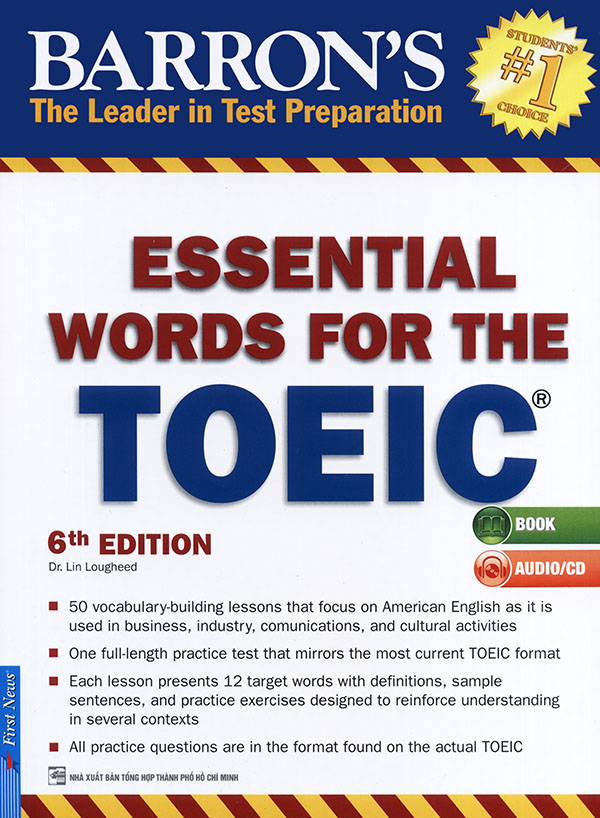 [HCM]Sách - Barrons Essential words for the TOEIC test - 6th edition (nghe qua QR)