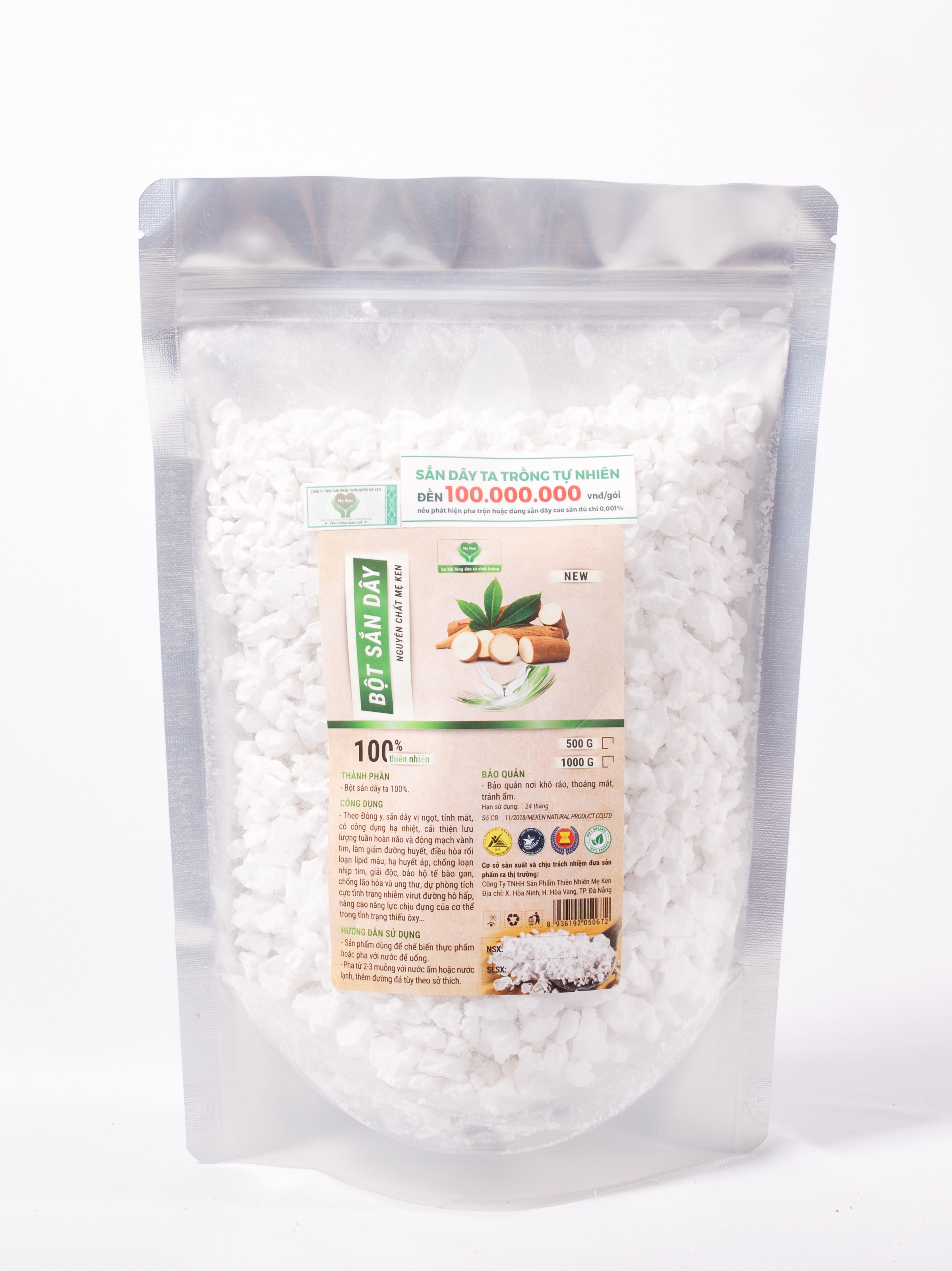 [HCM]BỘT SẮN DÂY TƯƠI SẠCH NGUYÊN CHẤT MẸ KEN