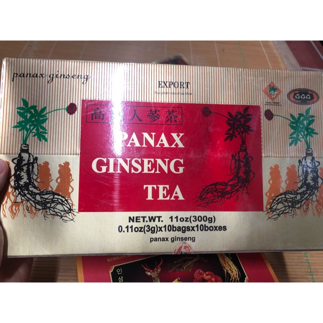 Trà sâm Panax ginseng tea  100 gói (10 gói/1h nhỏ) x 3g