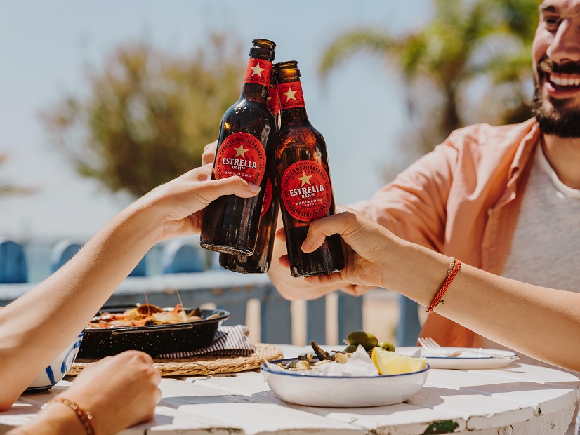 Bia Estrella Damm thùng 24 chai