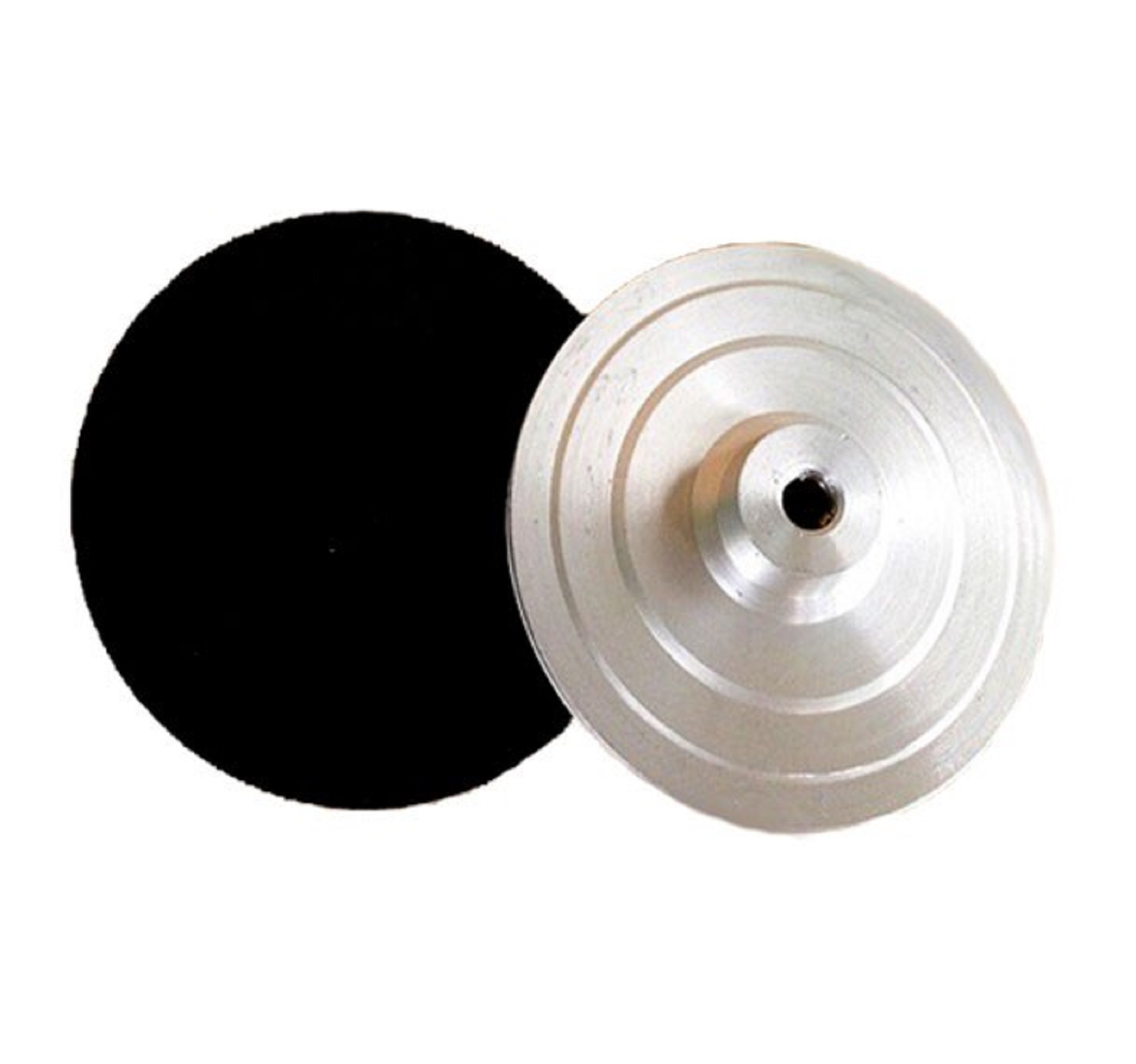 đế chà nhám  nhôm dùng máy mài ( đường kính 100mm)