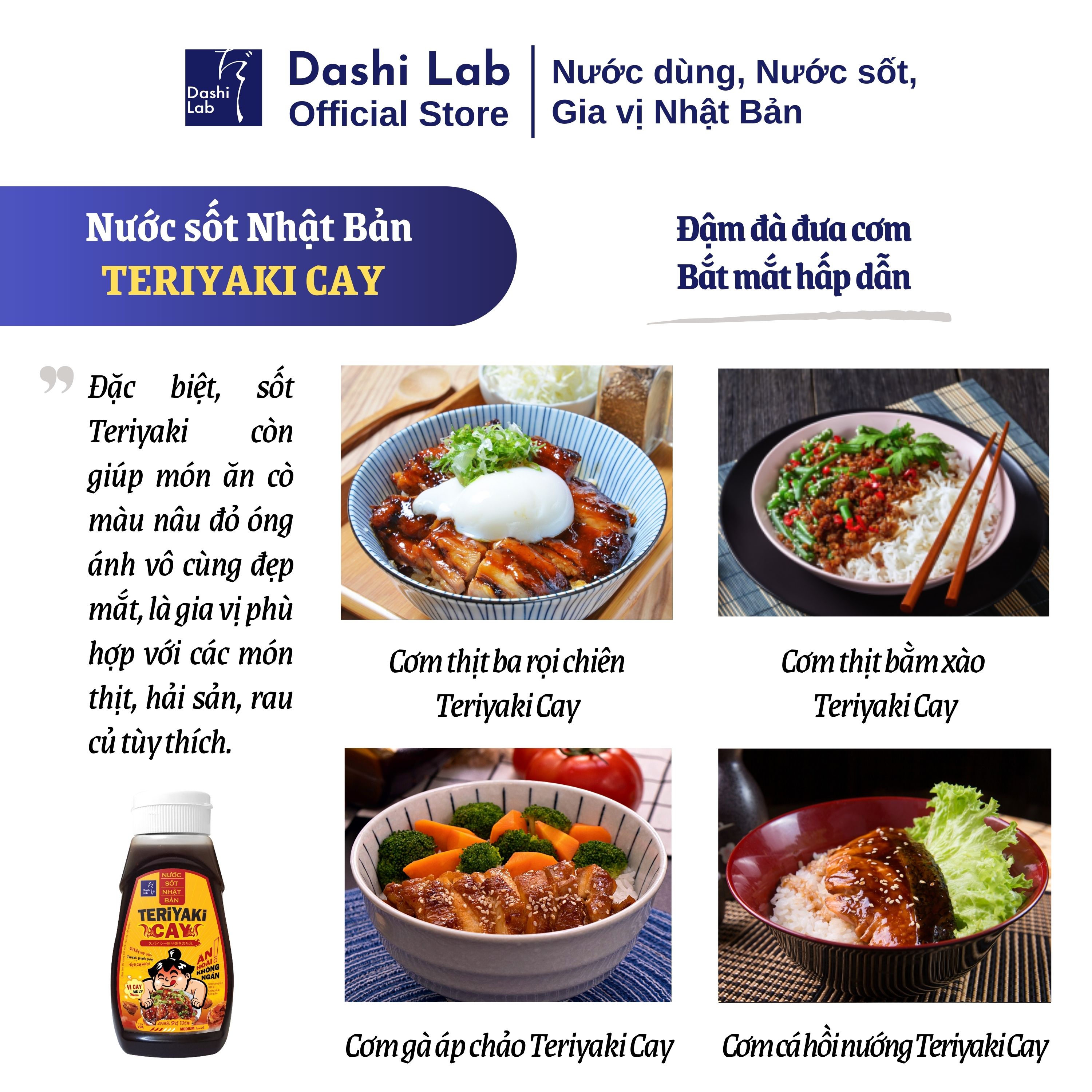 Combo Ăn chay thú vị (1 chai Kabayaki 340g, 1 chai Teriyaki Cay 340g) - Dashi Lab