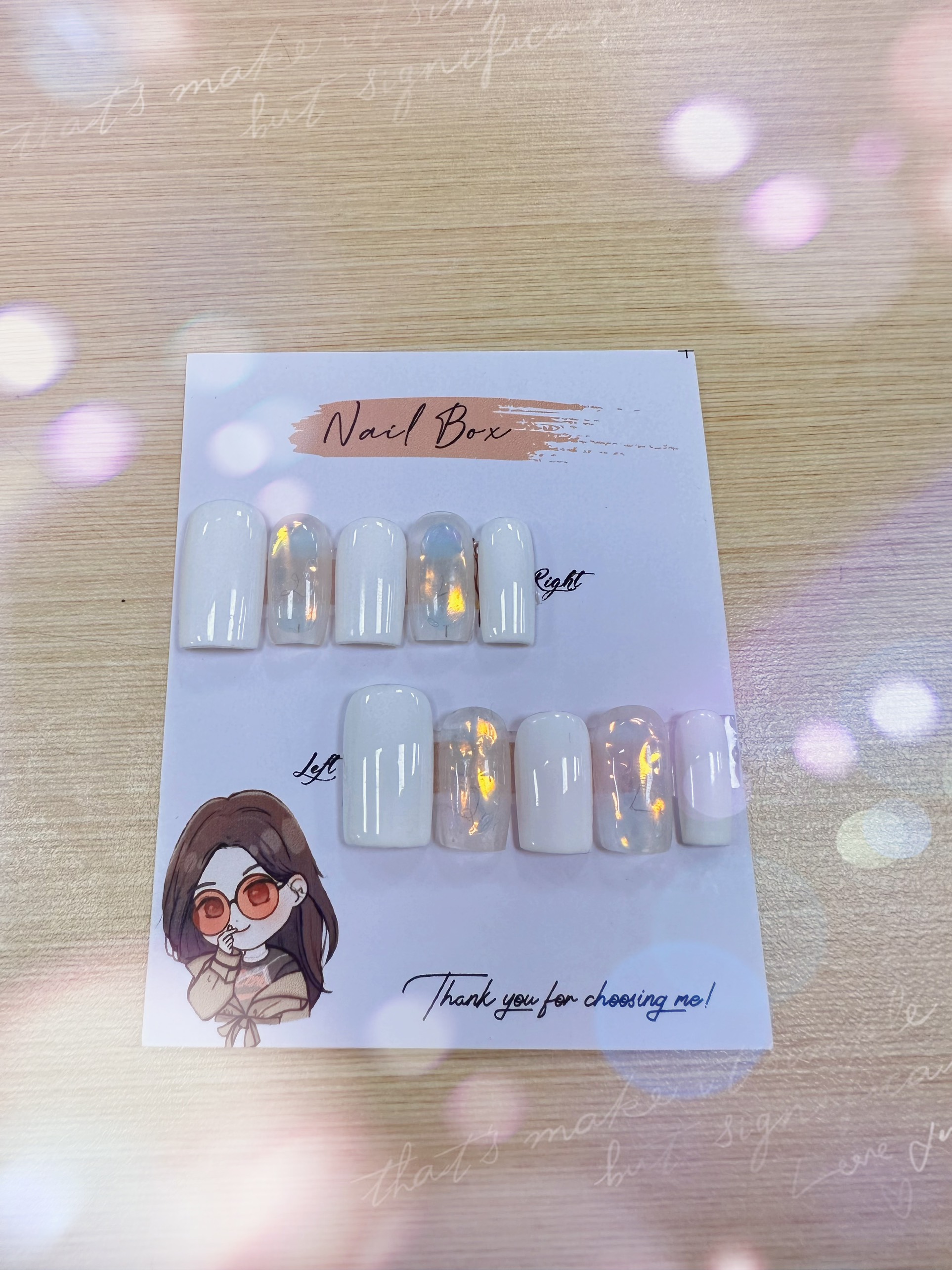 (THANH LÝ) NAILBOX THIẾT KẾ SẴN, MÓNG GIẢ KHÔNG CHỌN SIZE KHÔNG CHỌN FORM