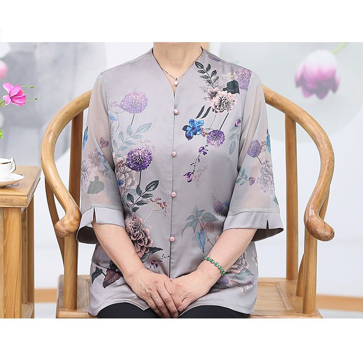 Áo sơ mi cho người già hàng sẵn ( SM hoa thuoc duoc) 🎉🎉