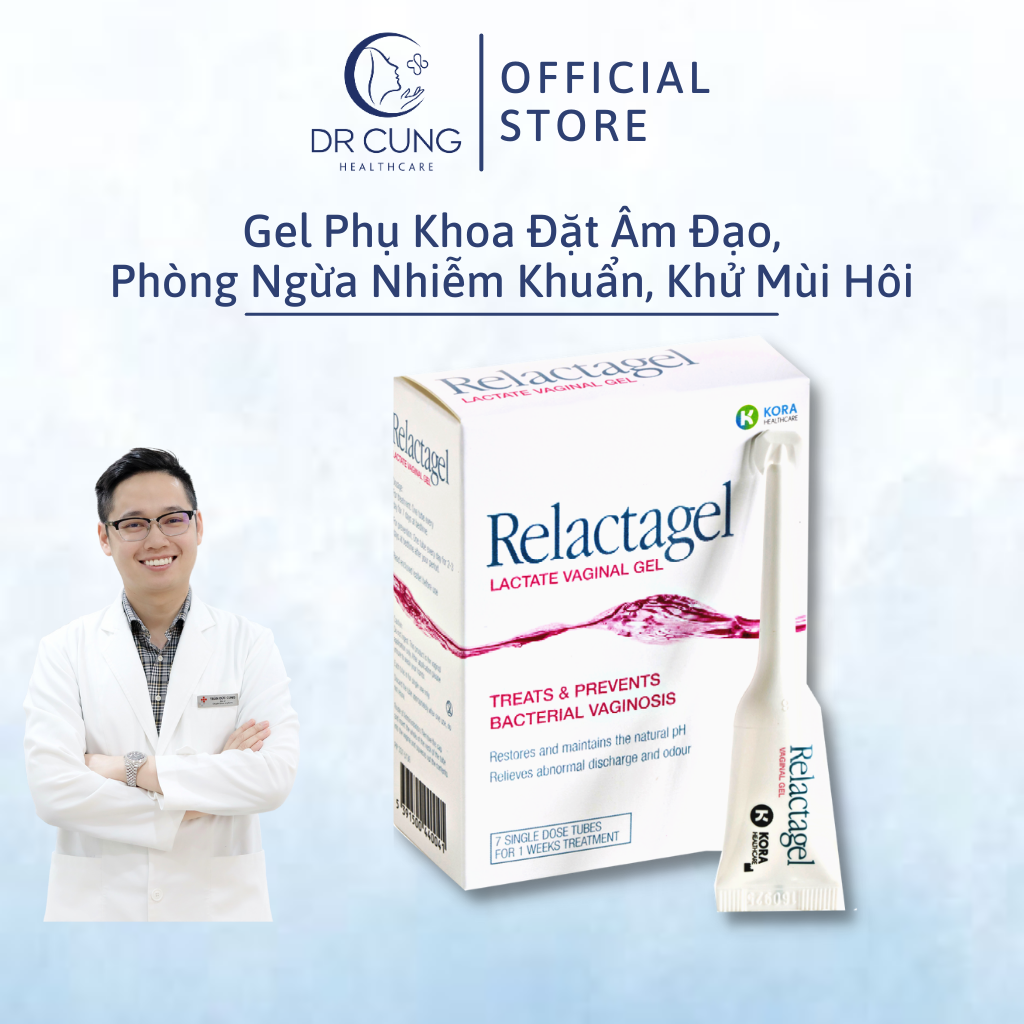 Gel đặt âm đạo relactagel - gel phụ khoa, phòng ngừa nhiễm khuẩn, chăm sóc vùng kín, khử mùi hôi
