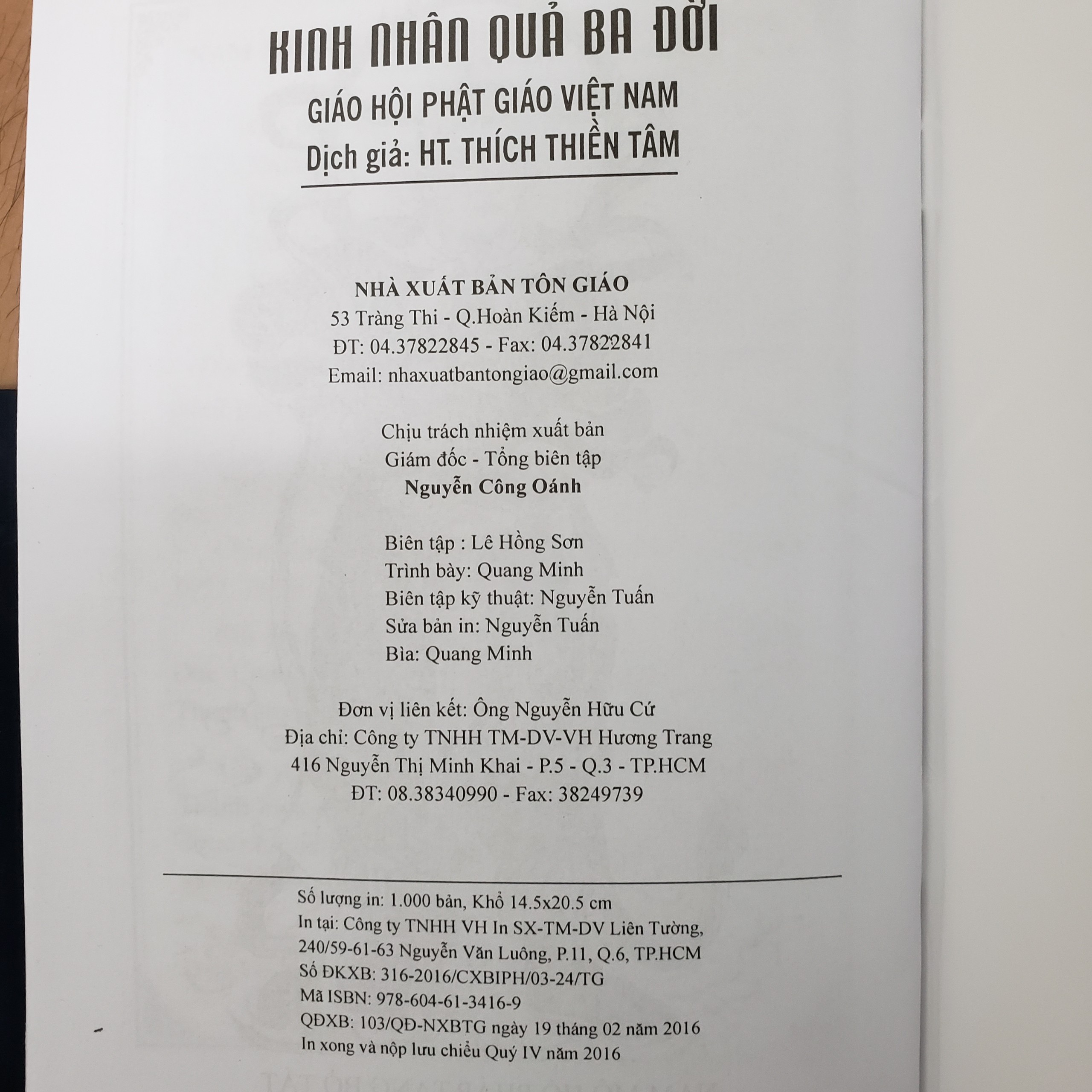 Kinh Nhân Quả Ba Đời ( BA LA MẬT SHOP )