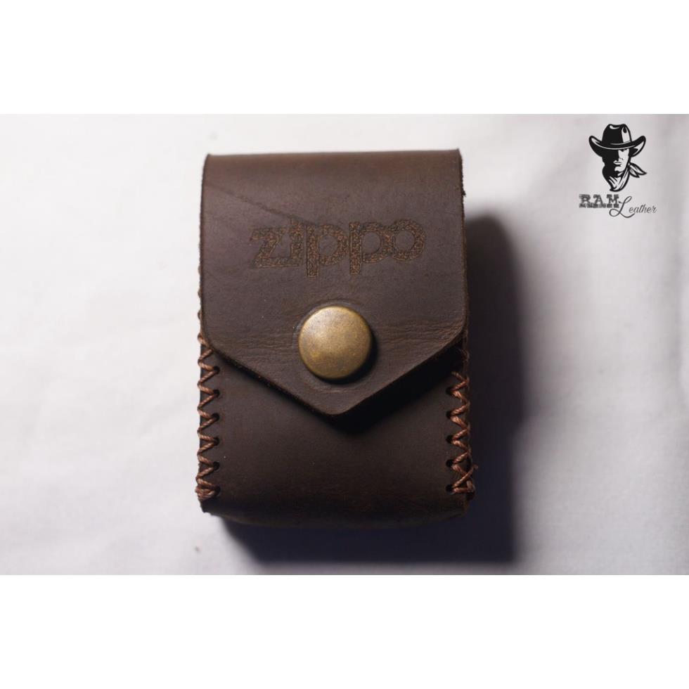 Bao Da Zippo RAM Leather Da Sáp Ngựa