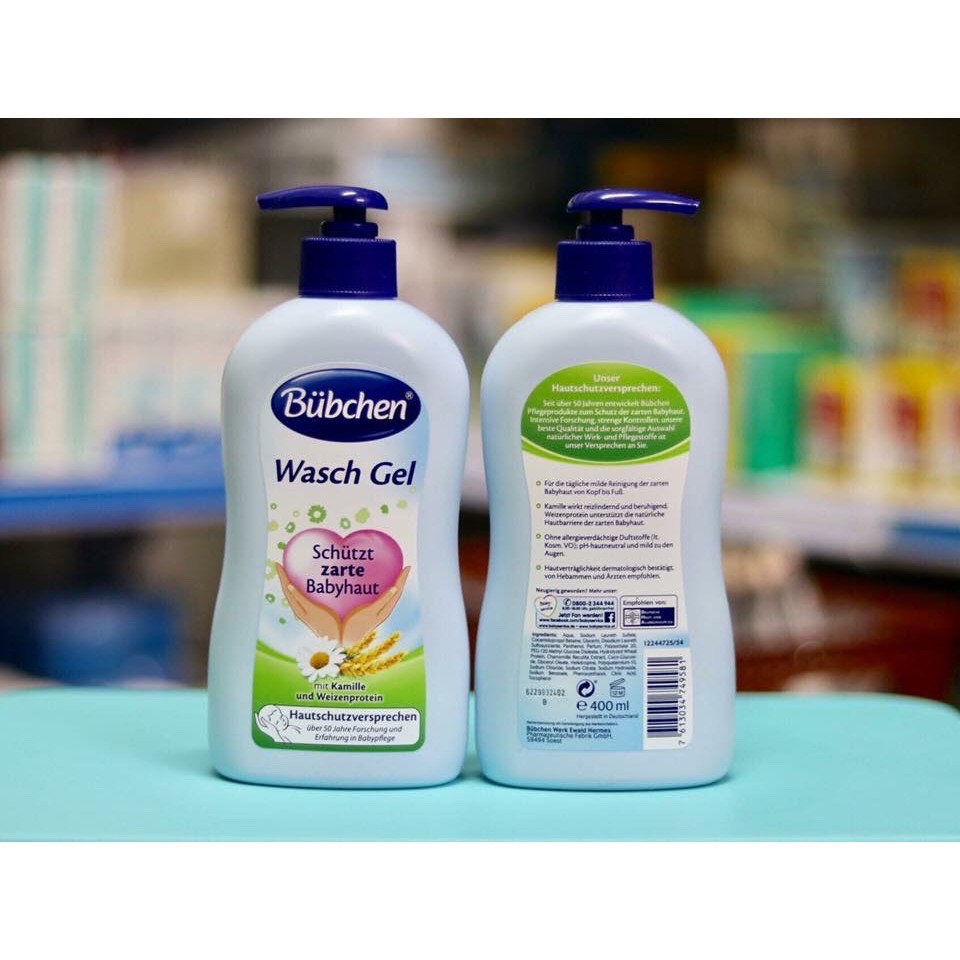 Sữa tắm gội Bubchen 400 ml nội địa Đức