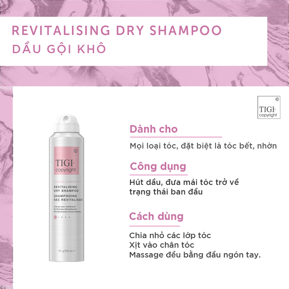 Dầu gội khô Revitalising Dry Shampoo - 250ml