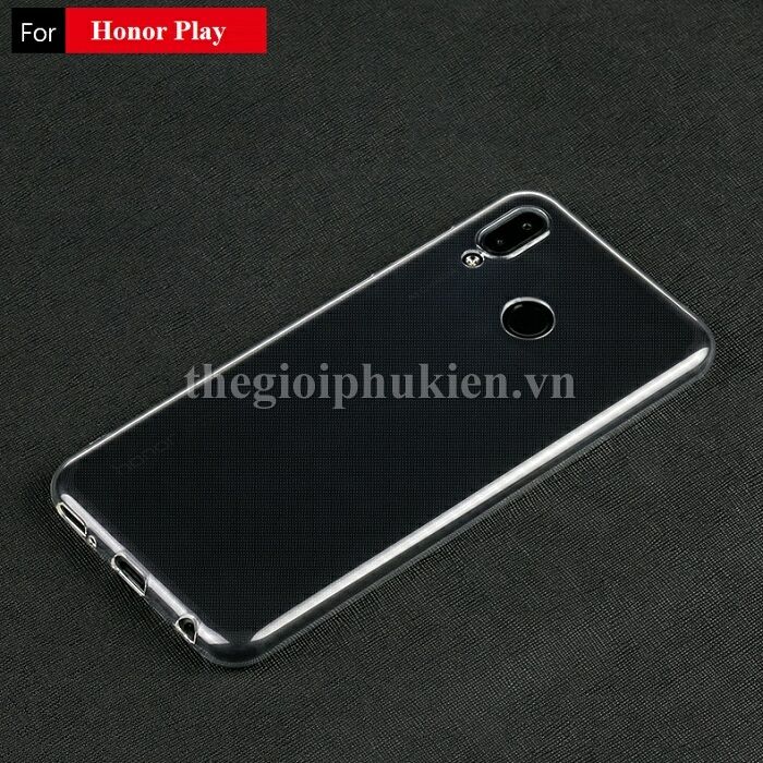 Ốp lưng silicon dẻo trong suốt Huawei Honor Play siêu mỏng 0.6mm