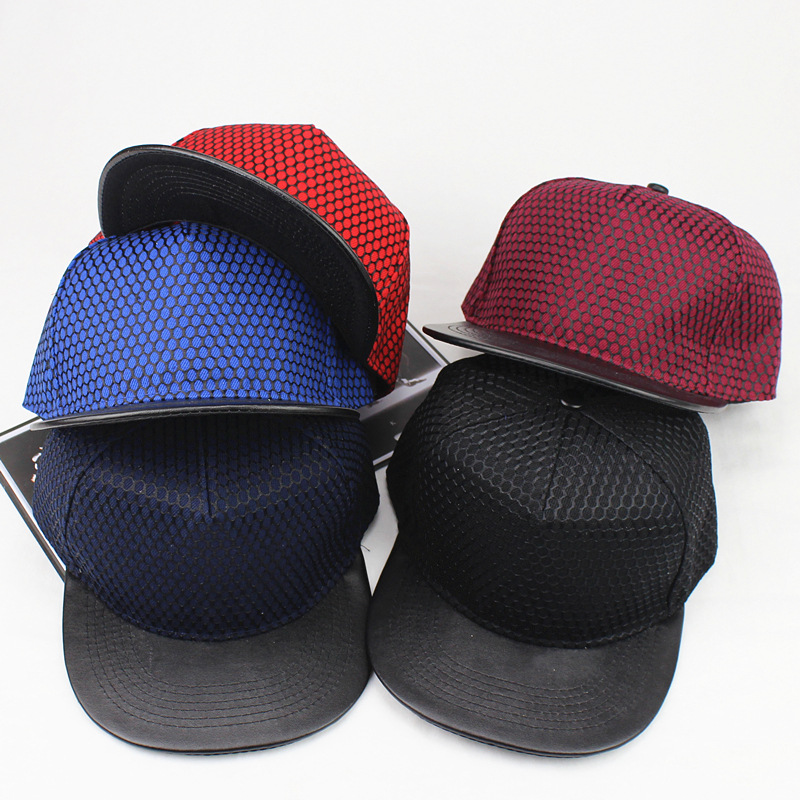 Nón snapback nam phối lưới trơn K199