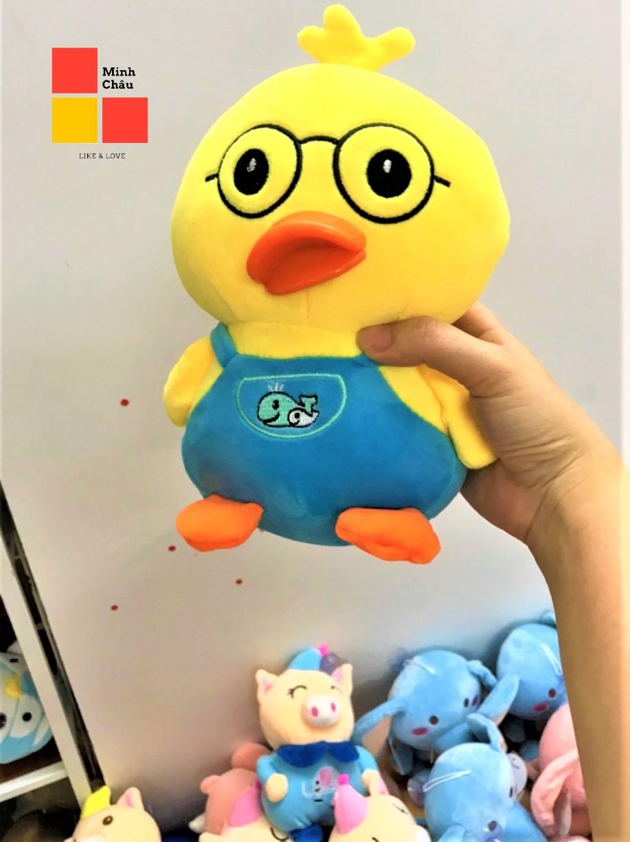 gấu vịt bông đeo kính cận siêu cute