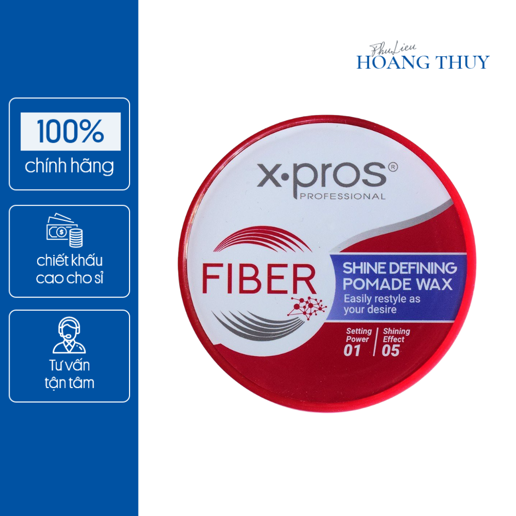 Wax tóc X.PROS FIBER Shine Defining Pomade Wax (80ml)
