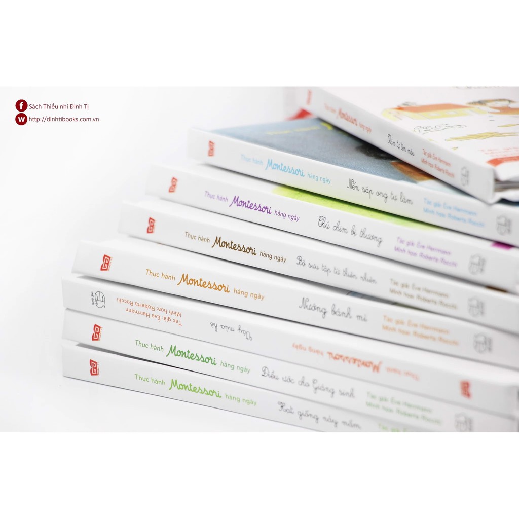 Sách - Thực hành Montessori hàng ngày - bộ 8 cuốn(Hạt giống nảy mầm)