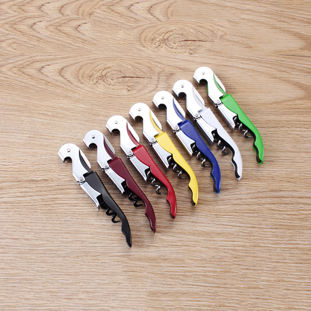 Foldable Multi-Function Wine Bottle Cap Opener Corkscrew
