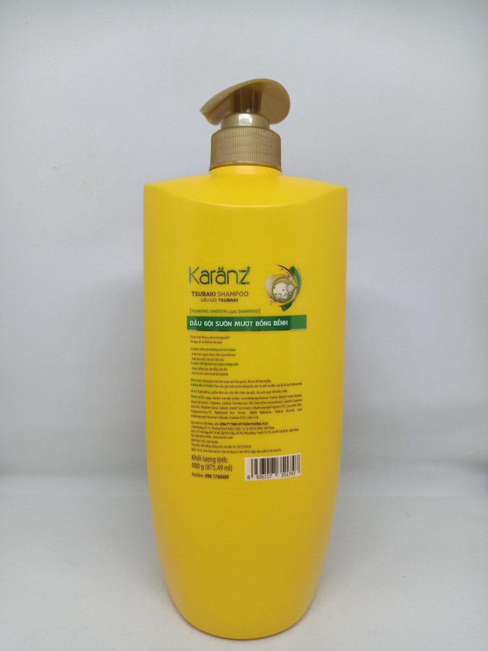 Dầu gội suôn mượt bồng bềnh KARANZ (900ml)